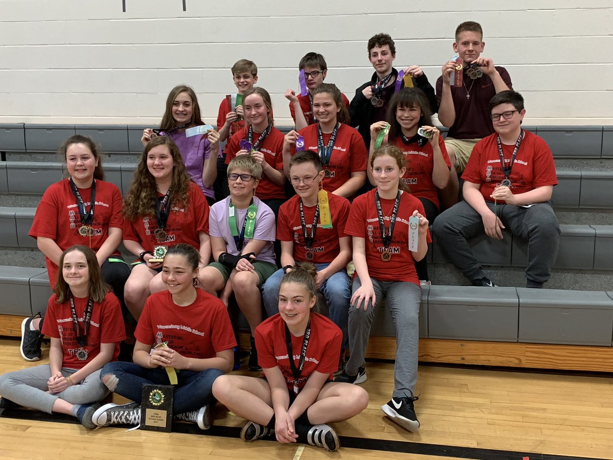 AndreaAnelson's tweet photo. Warrensburg Middle School took 1st place at the math completion today. Each team member contributed to their success.  So@proud of all https://t.co/c7DQgcDNfY