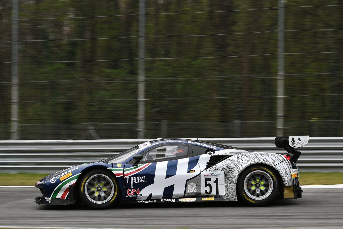 FerrariRaces's tweet photo. Highlights from today’s action on track at @Autodromo_Monza. Green light tomorrow at 02:10 pm local time. Go Go Go! #Ferrari488GT3 @RSRACING4 @AFcorse @ScuderiaBaldini #EasyraceRacingTeam https://t.co/KWlCEk5HA2
