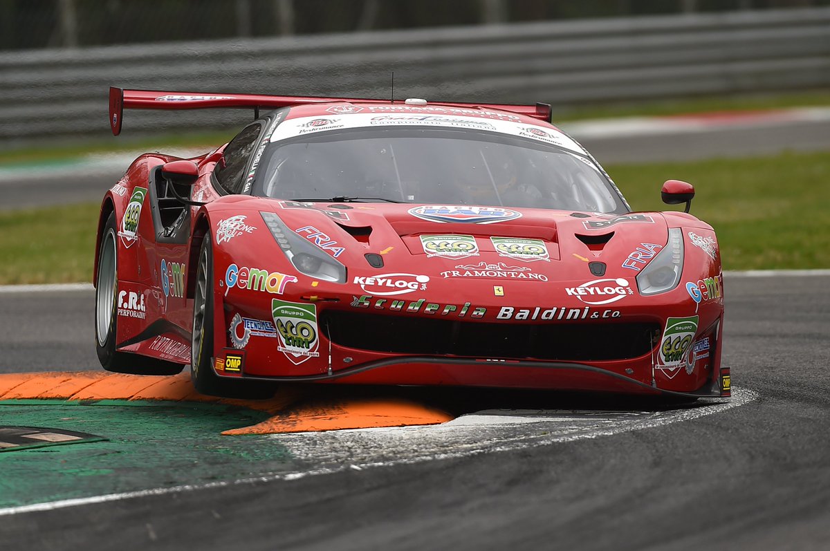 FerrariRaces's tweet photo. Highlights from today’s action on track at @Autodromo_Monza. Green light tomorrow at 02:10 pm local time. Go Go Go! #Ferrari488GT3 @RSRACING4 @AFcorse @ScuderiaBaldini #EasyraceRacingTeam https://t.co/KWlCEk5HA2