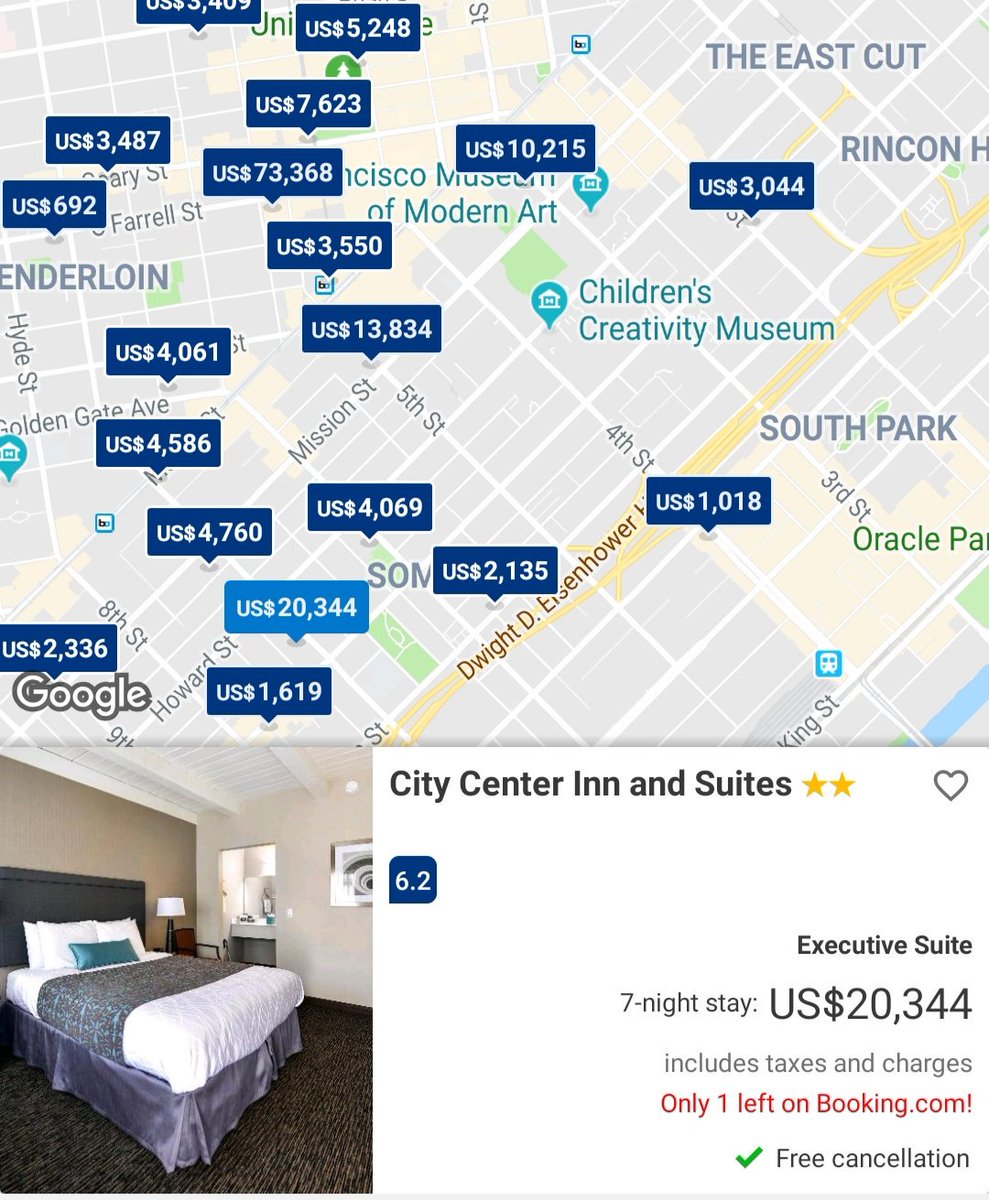 AlenL's tweet photo. Many people were complaining that going to GDC 2019 was too expensive. For 2020, seems like some hotels are having a #HoldMyBeer moment.
Sooo... I guess @RebootDevelop Red instead, then? :P https://t.co/e9SyJIaQqa