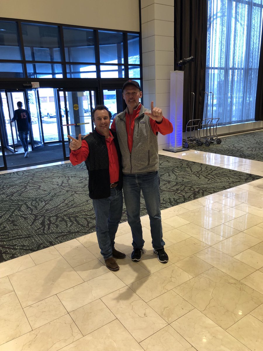 ProsperaFinSvcs's tweet photo. Prospera owners, David Stringer and Tim Edwards in Minneapolis to cheer on their Red Raiders! #FinalFour #Prosperalife https://t.co/kIZXt2fHzl
