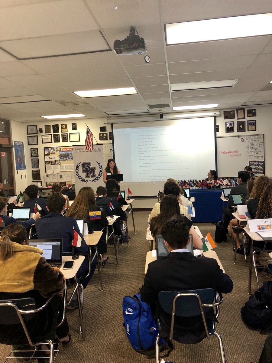 MUNSM's tweet photo. The delegate from Japan 🇯🇵 presents a resolution on the rehabilitation of prisoners #e4jmun @DohaDeclaration @UNODC #mun #modelun #smchs #smchsmun #smchseagles #smirc @CCPCJ https://t.co/jdkfC0MfpX
