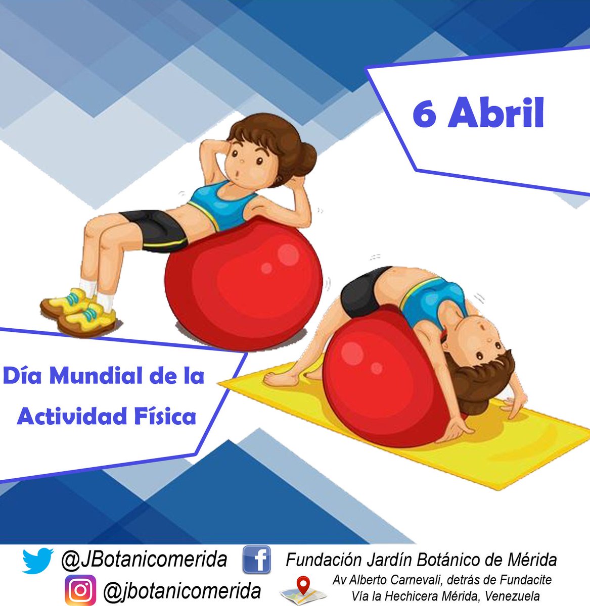 El Día Mundial de la Actividad Física se celebra cada año el 6 de abril. Se trata de un día en el que se invita a la población mundial a la realización de ejercicio diario para mejorar su salud.