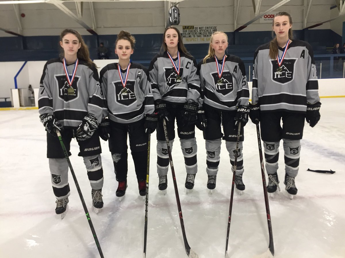 TriPenIceAAA's tweet photo. Come checkout these rockstars tomorrow as they compete for Bronze against Team PEI at the EEC in Clarenville! 
#letsgetloud
@NLDivisionX @HkyNL @Droves13 @derekguy32 @2019Bantam @Xhockey @FemaleHockeyNL https://t.co/dTiE5pQfsa