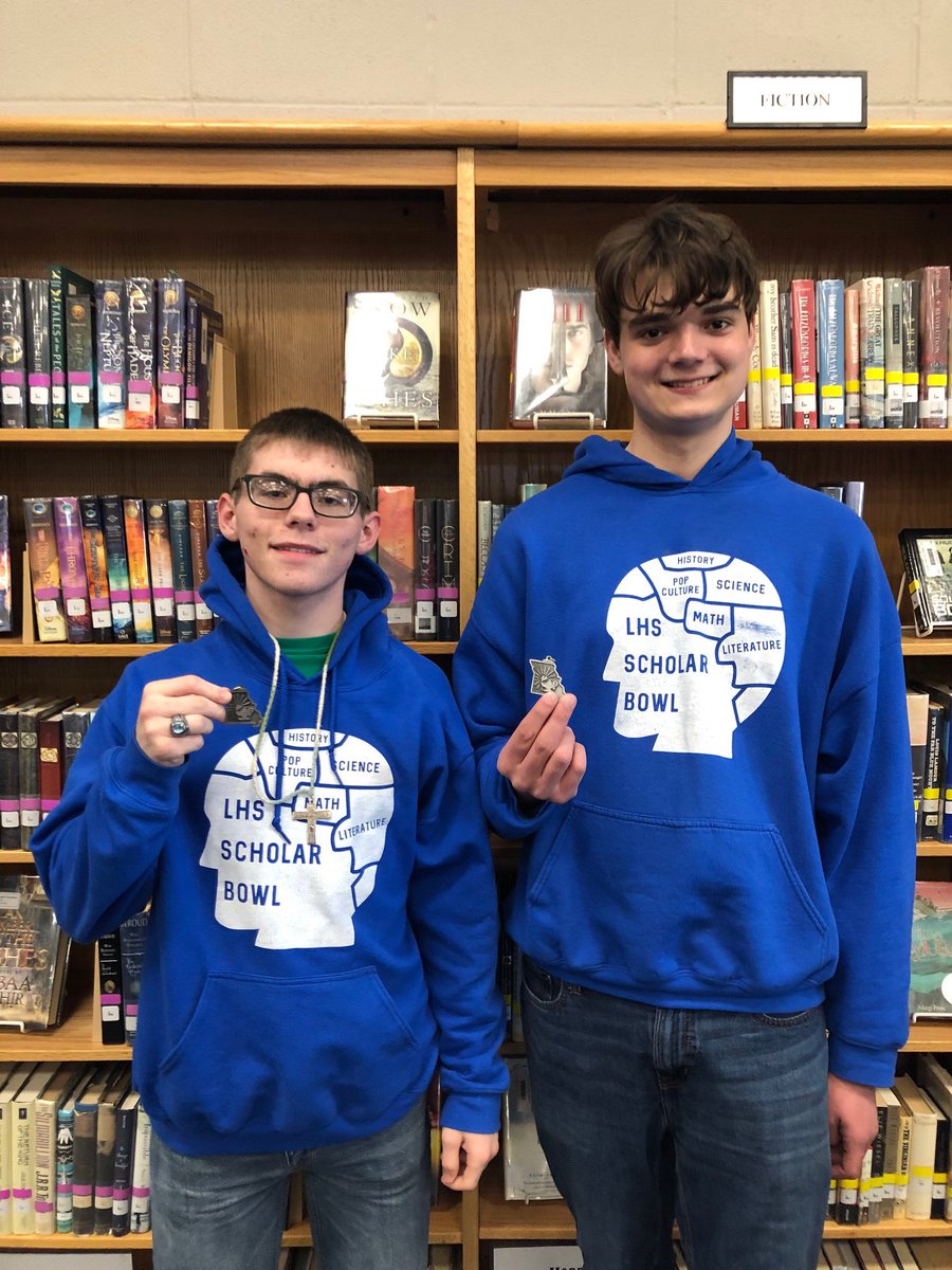 cougarbrainteam's tweet photo. Isaac Conrad and Matt Montgomery medal at District Scholar Bowl! https://t.co/IOIMpi4PNy
