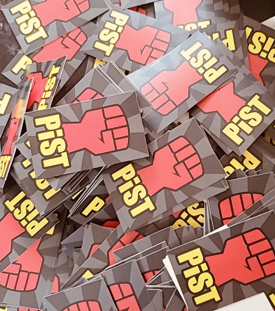 PisTcoalition's tweet photo. Stickers have arrived in New Orleans in time for our first event- two weeks away. #PiSTcoalition #StigmaFreeWorld https://t.co/2GJWkFvHXe