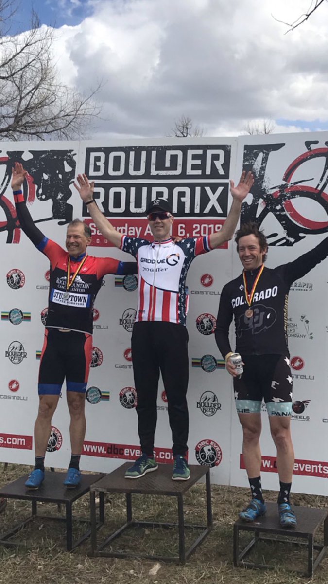 RMCCCyclingTeam's tweet photo. Adam Asnes tore it up at the Boulder Roubaix today..  also lots of flats out there today.  Keeping Matt Segur in our thoughts. Several broken bones after a rough tumble. https://t.co/TYpeENQeu1