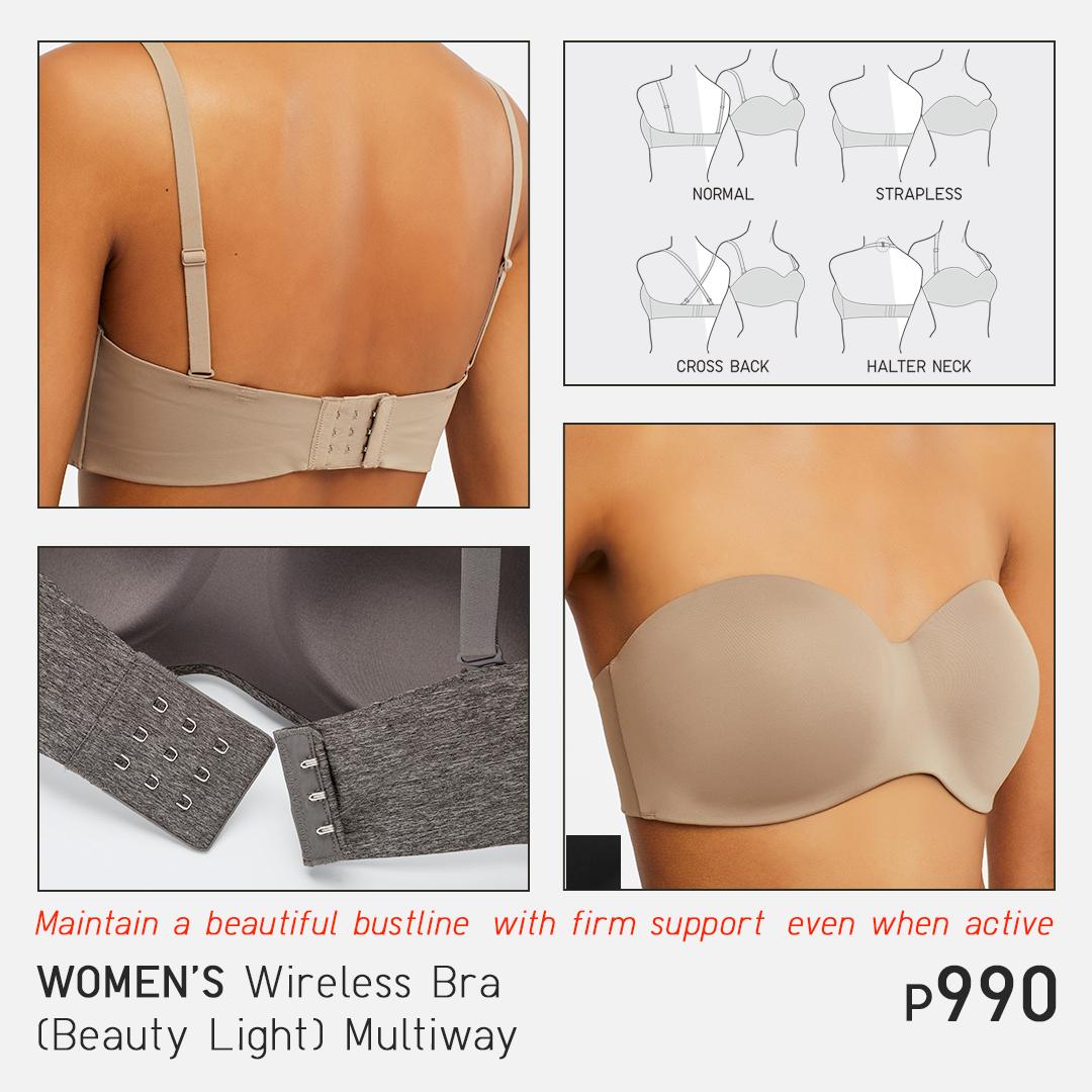 UNIQLO Philippines on X: Get the bra that lets you move without  restrictions. UNIQLO's Wireless Bras give the support your active lifestyle  needs. Start moving freely today. Download the App for more