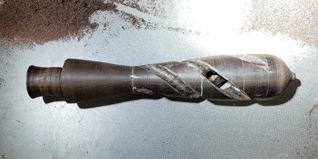 HardwoodTa's tweet photo. Rough spiral on african blackwood. I will have to do a side by side when it is done.
#bdsm #bdsmfetish #kinky #bdsmtoys #bdsmgear #kinkcommunity #bdsmlifestyle #bdsmcommunity #flogger #floggers #bdsmflogger #bdsmfloggers #impact #impactplay #impacttoy #spiral #purple #Twisted https://t.co/0tUhFT68gL