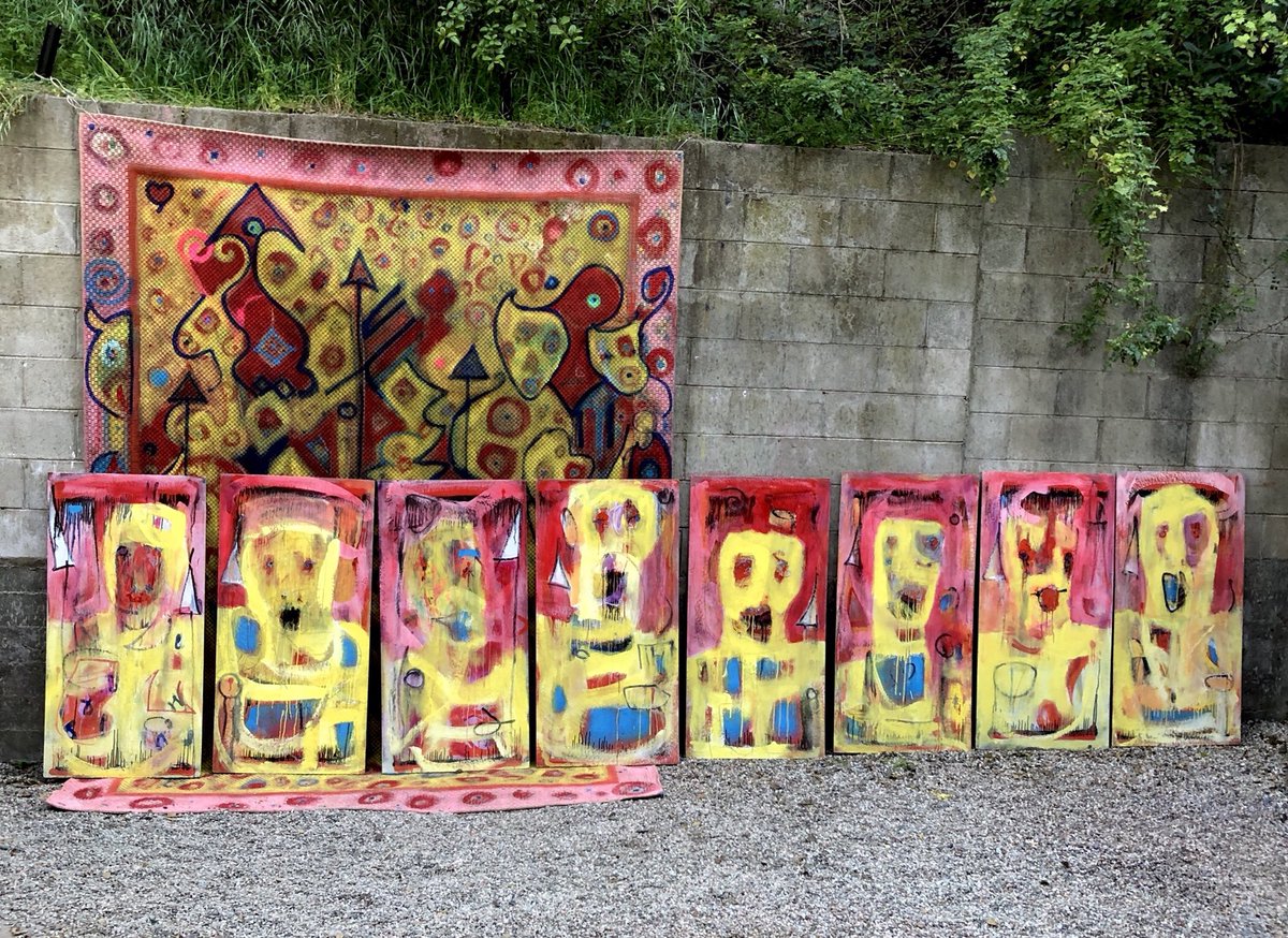 swimdeep's tweet photo. #AwakeAndSing / #PaintedPanels #Mobiles #Rain #InteractiveArt #PaintOnWood #Totems #Aerosol #Portrait #OilPainting #OilPastels #PaintedPanels #FoundObjects #AskNoPermission #MichaelOrnstein #Artist #Painter #Words #Mayans #MayansMC #SonsOfAnarchy https://t.co/ZgPQynvxVq