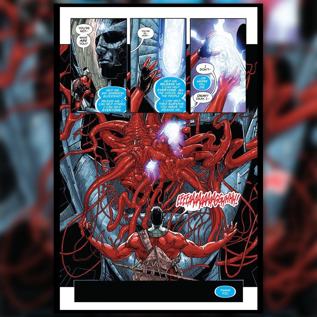 ValiantComics's tweet image. One of our favorite pages from FALLEN WORLD #1... @VincentAbnett and Adam Pollina have reached some incredible heights with this book.

Orders due 4/8, on shelves 5/1!

#rai #Bloodshot #fallenworld