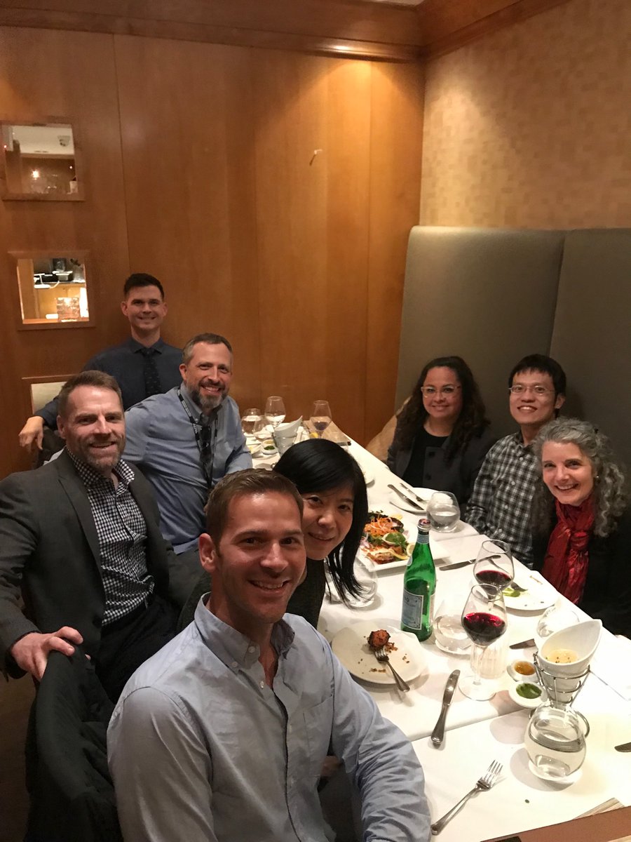 ProfessorBahr's tweet photo. Good times with #comm_college scholar colleagues and friends. #AERA2019 ⁦@jltaylo⁩ ⁦@XueliWang1⁩ ⁦@derylhatch⁩ ⁦@adambfullerton⁩ ⁦@ElviraAbrica⁩ ⁦@HsunYuChan⁩ ⁦@pamelaleddy⁩ ⁦⁦@AERA_EdResearch⁩ ⁦@CSCCResearch⁩ https://t.co/xAHwW3T5Ja
