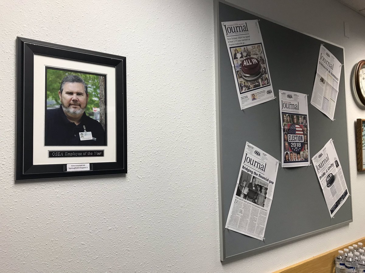 OChapter4's tweet image. State office training day and look who is on the wall!
