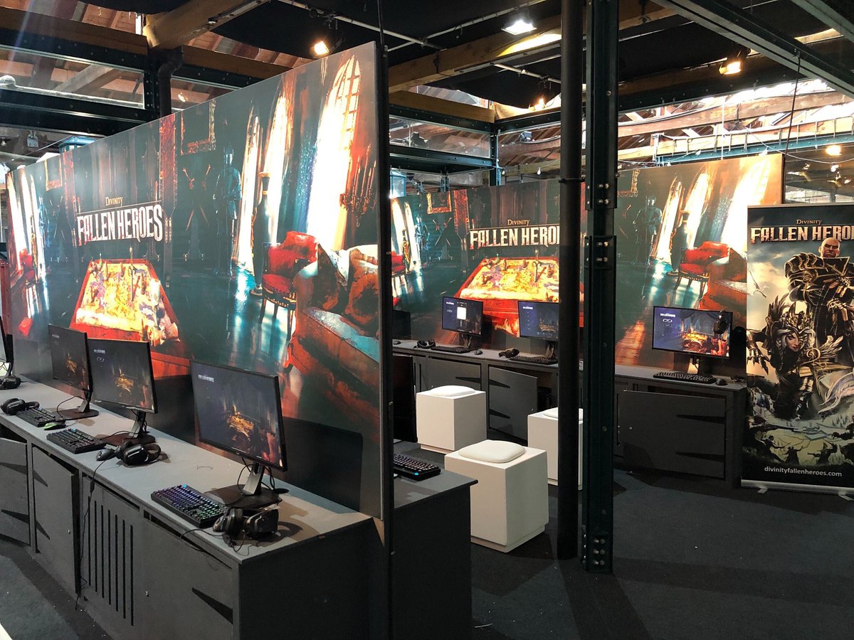 Tyluild's tweet photo. Major thanks to @larianstudios for giving me the opportunity to help with their booth at #EGXRezzed19 #Divinityfallenheroes has some incredible potential and I hope it’s met with great fanfare upon release https://t.co/qmwDnkAqUo