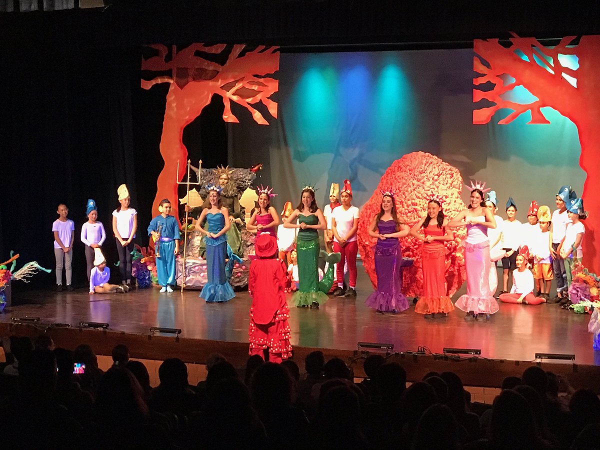 GrahamMaclure's tweet photo. Getting ready for another performance of the MS play The Little Mermaid.  An incredible effort involving students from across school.  Costumes, props sets all designed and made by students! True learning in action and an incredible spectacle ⁦@colegiomayagt⁩ https://t.co/rmReXQz68T