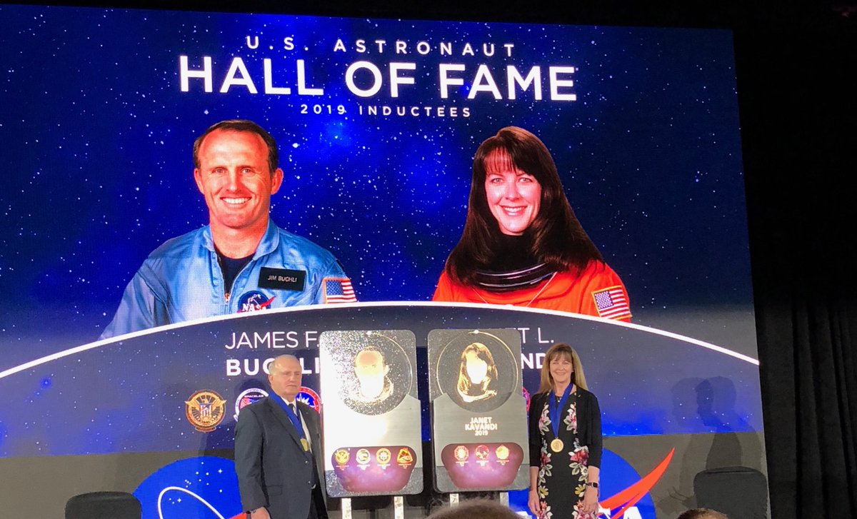 NASAglenn's tweet photo. Congratulations to our center director, @JanetKavandi, on her induction into the U.S. Astronaut Hall of Fame today!💫 Learn more: https://t.co/h7htX0tXyW https://t.co/FMk5BggqBD