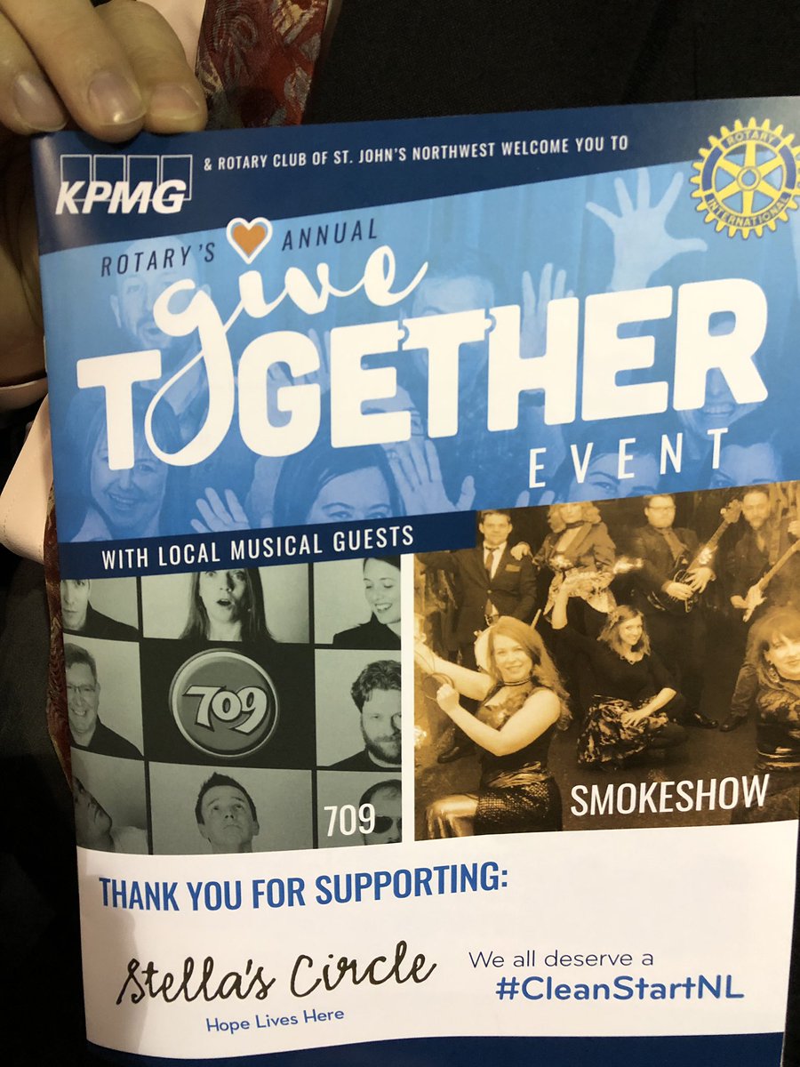SpikeSusan's tweet photo. 14th Annual Rotary Gala Dinner and Auction in support of Stella’s Circle #CleanStartNL @StellasCircle @RotaryStJohnsNW  great evening ahead https://t.co/gRG2lgxkNi
