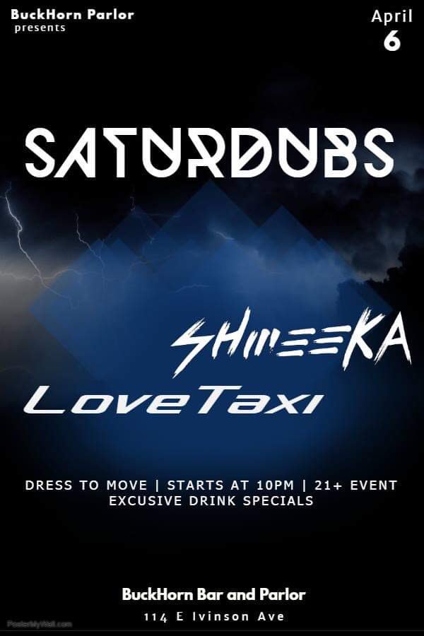 ParlorBar307's tweet photo. Tonight! @DJShmeeka &amp; @theLoveTaxi with an epic Boiler Room set!

#buckhornbar #parlorbar #edm #boilerroom #thiccomode #SaturDubs https://t.co/ZTVi0R7olL
