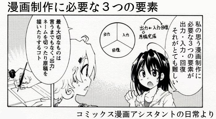 漫画家志望さんへ 漫画に必要な３大要素はバランスよく行おう 大塚志郎 9 コミティアｇ25abの漫画