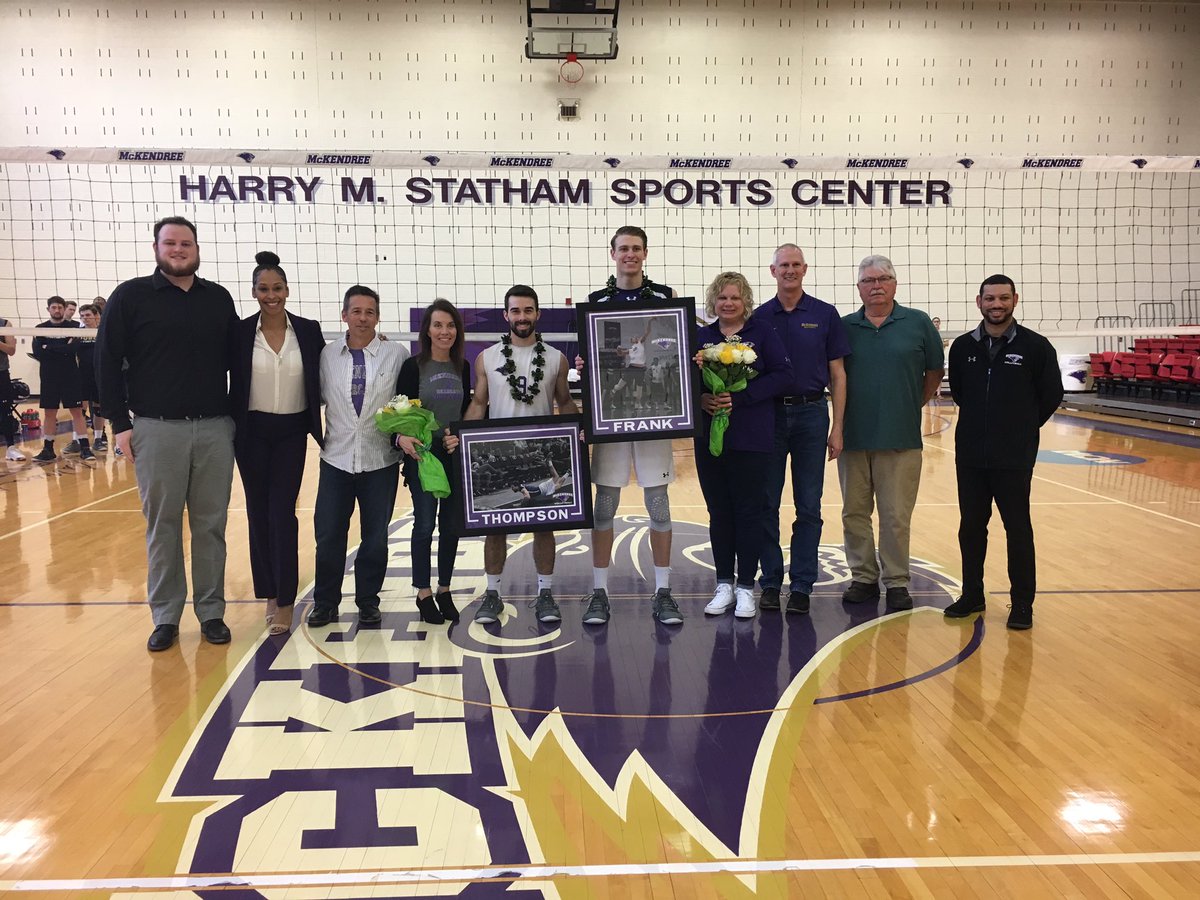 McKMVB's tweet photo. Senior Day 2019! It was an honor to recognize @ZThompsonn and @WillFrank1997 at todayโs last regular season home match! You boys will be greatly missed next year! https://t.co/QtbnE6Kryz