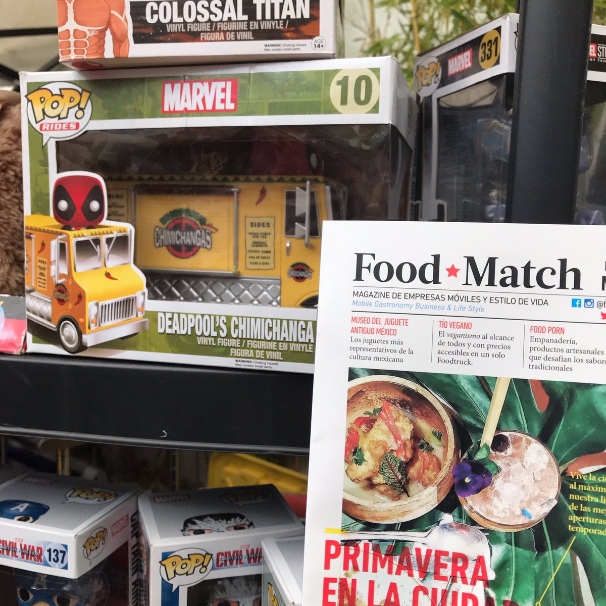 Funkos y @foodmatchmx , combinación perfecta #funkos #foodtrucklover #funkofoodtruck @FTStation