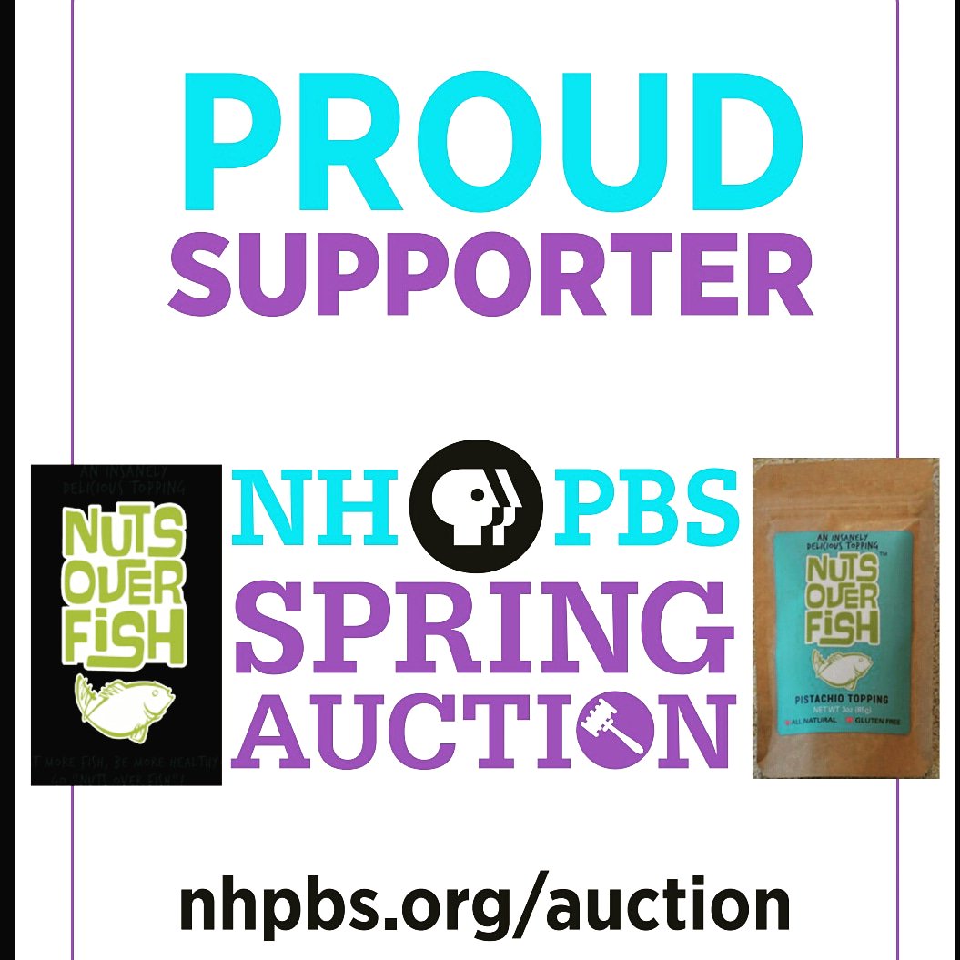 NutsOverFish's tweet image. So excited to be part of this event!
Nuts Over Fish has donated bags of insanely delicious Nuts Over Fish toppings to the NHPBS auction!
Tune in On
April 24-27 &amp;amp; May 1 -4
#nutsoverfish #nhpbs
#auction #nh
Visit nutsoverfish.com for recipes, locations, or to order online!