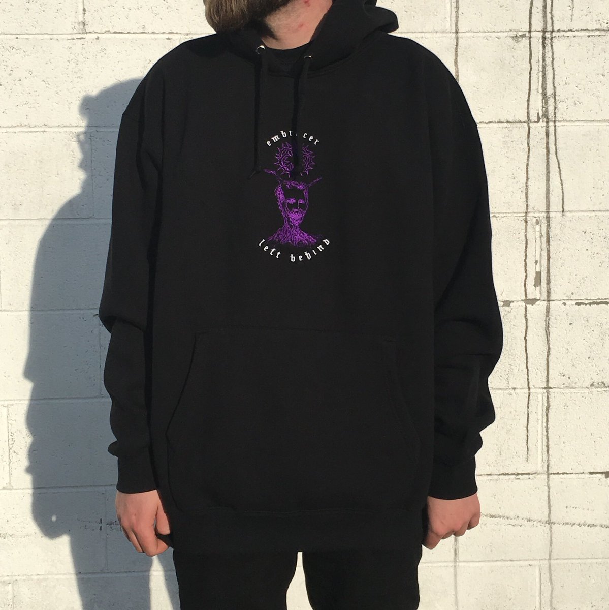 We have a couple extra LB/EM collab hoodies. Embroidery on Heavyweight Beimar leftbehind.storenvy.com