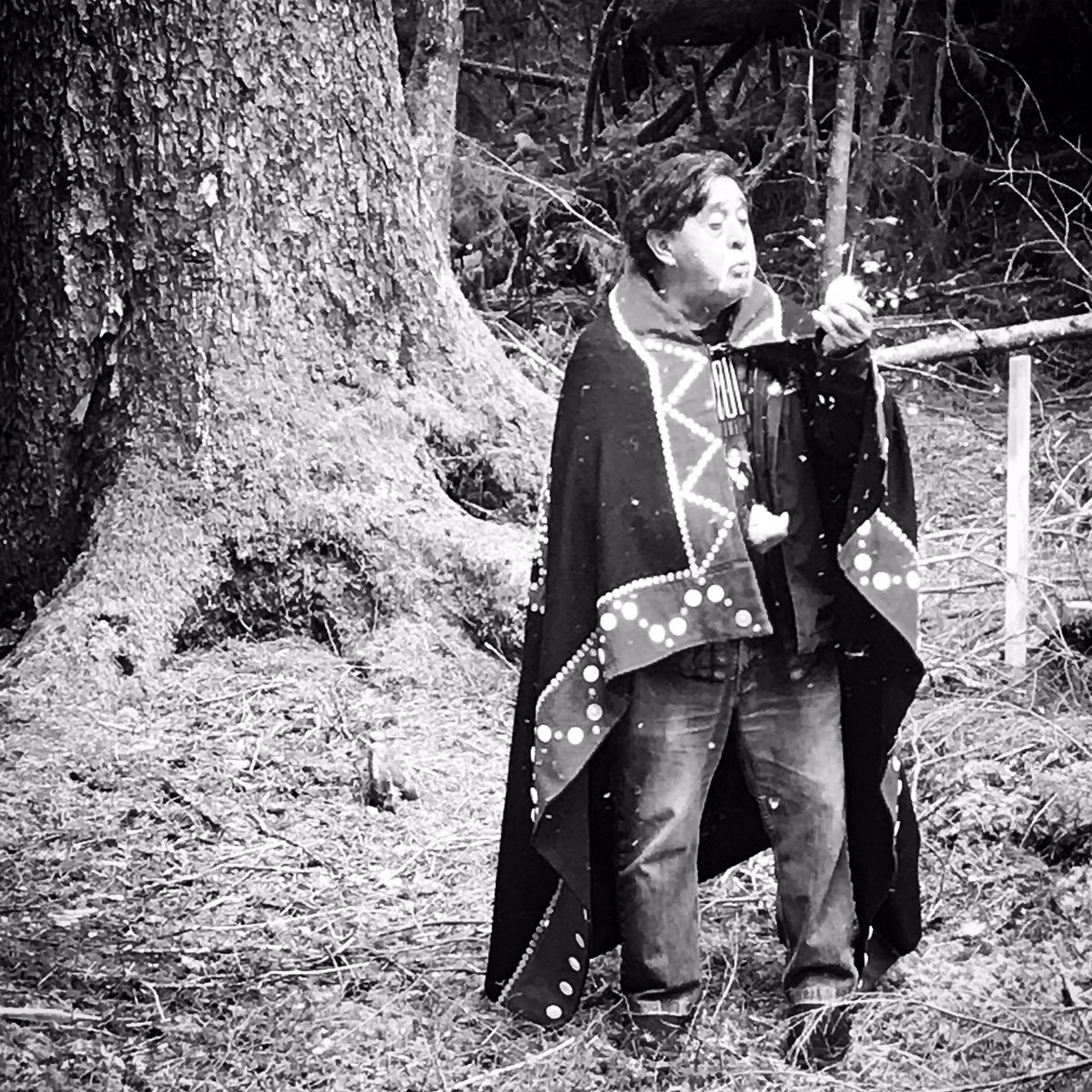 Yím̓ás Harvey Humchitt spreading eagle down at the site #blessed