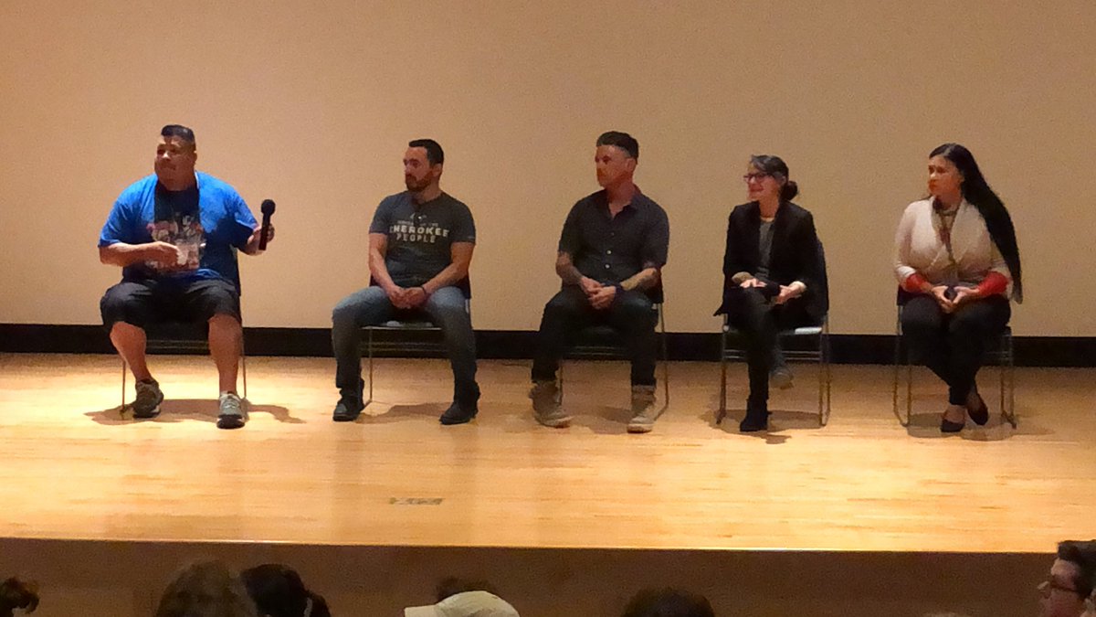 NativeCrossroad's tweet image. Our Sport Shorts panel is underway. Some really inspiring stories from amazing athletes. @osiyo_tv @DigitalFeather1 @tribaltvnet