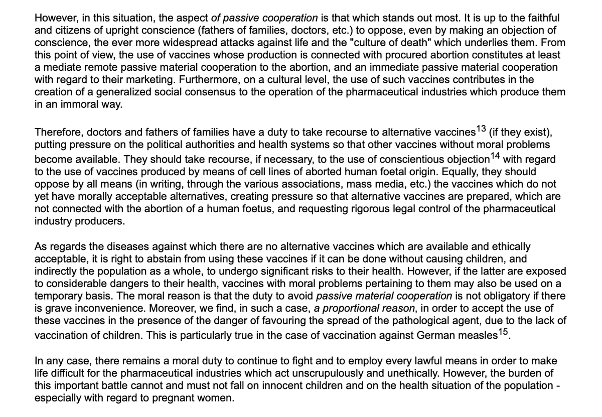 'The Position Of The Ethical Problem Related To These Vaccines.'