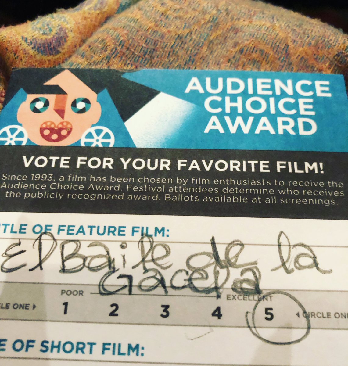 loooorenanicole's tweet photo. Que fabulosa! El baile de la gacela merece 5 estrellas!!!!! If you have the opportunity to see it you should!! #chilatinofilm #35clff @ChiLatinoFilm https://t.co/hnbWg3gYeJ