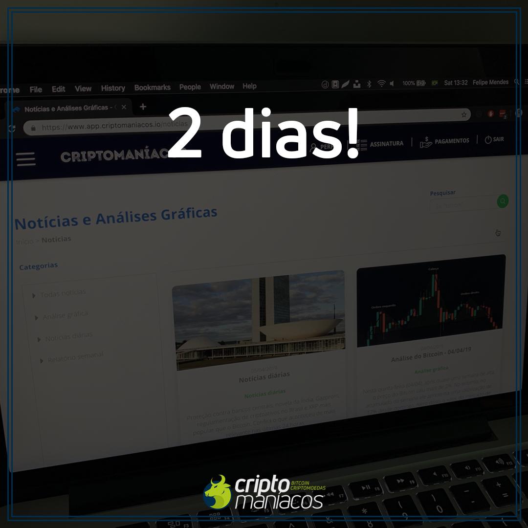 RennoGuil's tweet photo. Faltam 2 dias para o lançamento!
Segunda-feira, dia 08 de Abril, no final da tarde, será lançada a plataforma de serviços da Criptomaníacos.
Faça já a pré-inscrição e garanta 10% de desconto no lançamento!
https://t.co/ap0972CUAn
#criptomaniacos #bitcoin #criptomoeda #trade https://t.co/0vJD4TREfV
