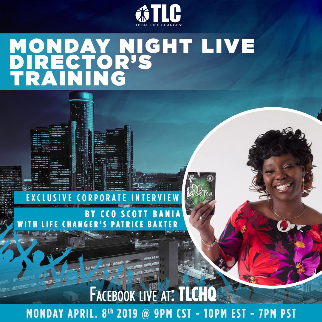 TLCHQ's tweet photo. Life Changer Patrice is ready, are you?
Tune in this Monday night for an exclusive interview!
#tlchq #mondaynightcall #directorsnight #itsalifestyle https://t.co/d0QqQWZdPv