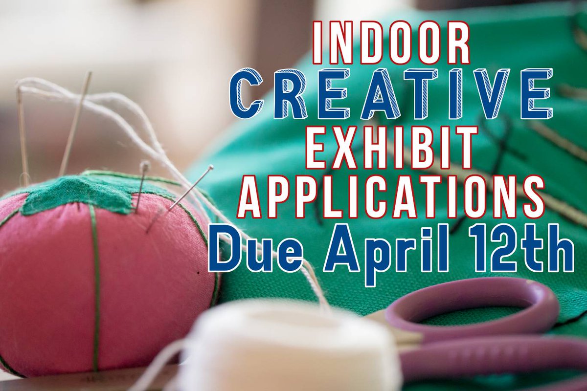 Clothing, Textiles, Sewing, Quilting, and Wool &amp; Fiber, are some of the categories that YOU could win a ribbon for at this year's SCF! ✂👗
Applications are due on APRIL 12TH so get yours in today! sacfair.com/competitions-c…