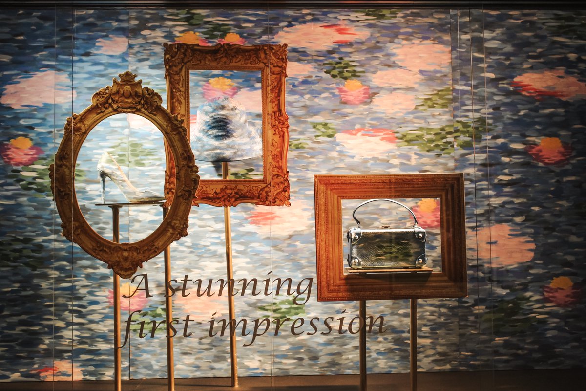 FIDM's tweet image. #FIDM Visual Communications students recently completed window displays for their &quot;Design Installation&quot; class. Their theme was centered around &quot;The Art of Fashion,” where each group was assigned different movements in art! Make sure to check them out at #FIDMLA!