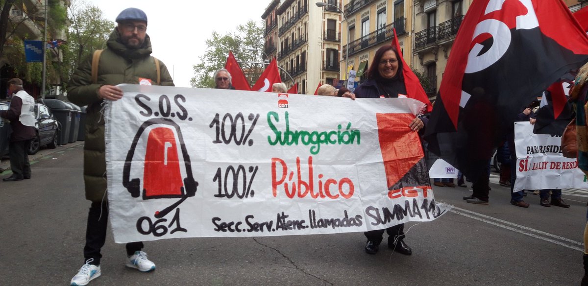 OSumma112's tweet photo. #Caminando6deAbril #caminando ¡Compañer@s!
Haga sol, granice, llueva o truene desde la CGT siempre estamos y estaremos al pié del cañón. 
Por nuestro futuro, nuestros derechos y nuestra dignidad

POR UN 061 PÚBLICO Y DE CALIDAD

Salud y Lucha

Madrid, a 7 de abril del 2019 https://t.co/o924PgUWa6