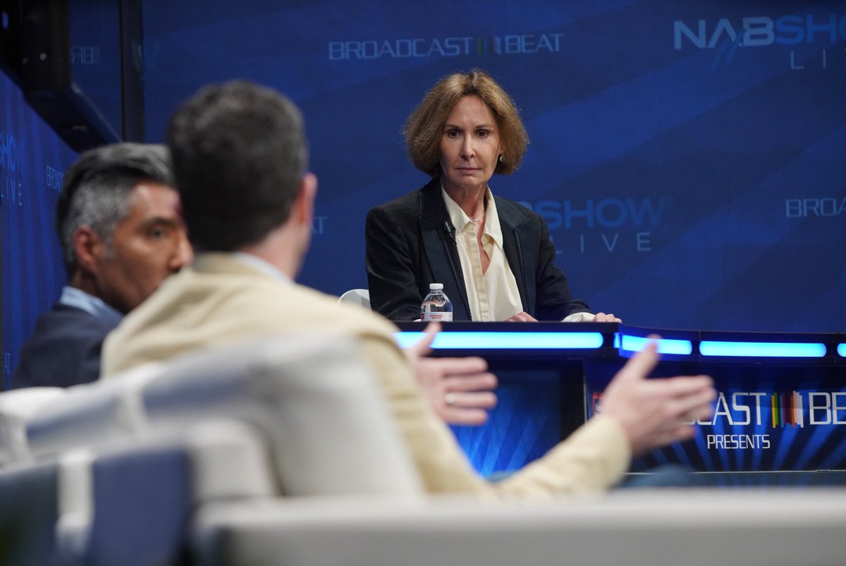 BroadcastBeat's tweet photo. .@ArtisansPR’s @lindarosner sits down with @SonyPictures VP of Post Production, Daniel De La Rosa &amp; Cinematographer, @ashulkind to discuss AI/machine learning in filmmaking. https://t.co/8snRAdBfv8 @NABShow #NABShow https://t.co/ino2j5meRk