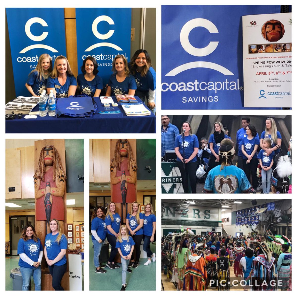 furlong_sherri's tweet photo. Honoured to represent Coast Capital Savings at the Semiahmoo First Nation and Earl Marriott Senior Secondary Spring Pow Wow. #community #lovewhereyouwork #powwow #honoured https://t.co/NKTI5X6Pto
