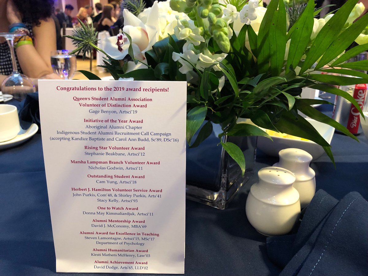 Bertrand_KM's tweet photo. Celebrating the end of #queensAVS and the start of #NationalVolunteerWeek with the @QUAA_Board Awards! @queensualumni @queensu https://t.co/KVTdhzd7ly