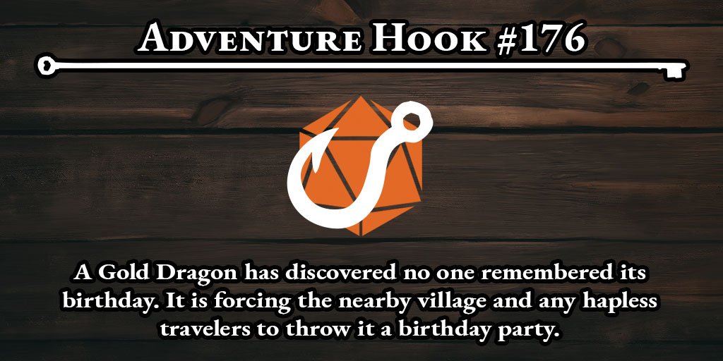 QuestChests's tweet photo. Jeez, order yourself takeout and watch a movie alone like the rest of us, dude. 

What’s Next: How pathetic is this birthday party? Is there at least a nice cake? What can the party do to make this dragon’s special day extra special?

#DnD #DnD5E https://t.co/saxRMRKkkA