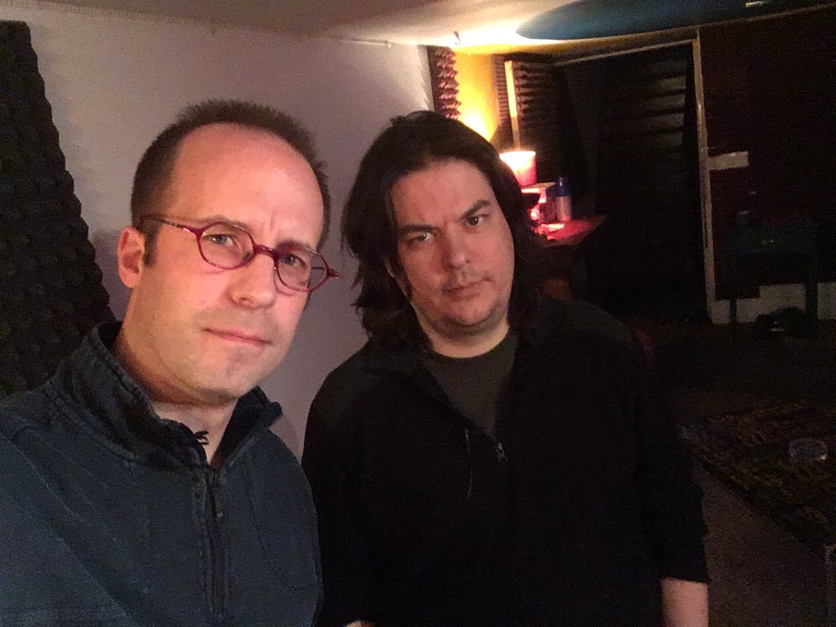 Hanging out at Annette studios before the show.