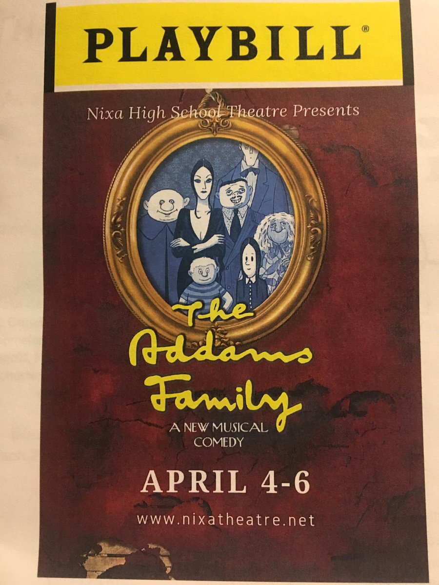 Excited to see <a href="/NHStroupe3833/">Nixa Theatre</a> production of “The Addams Family”! Love seeing students pursue their passion in the arts!