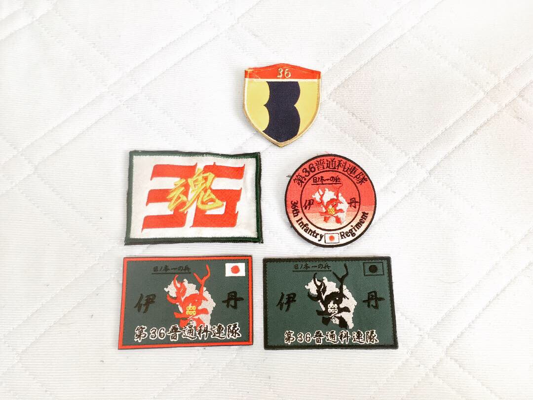 第36普通科連隊のパッチも数が増えたなー！ 識別帽はこの旧型の方が