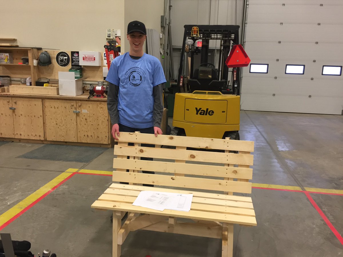 A busy day for #MCHS #CTS students competing in the @skillsalberta #EdmontonRegionalSkills competition @NAIT.  A huge win for #cabinetmaking J. Boutin who won gold!  Congrats to everyone who competed.  #weareskilled #videoproduction #hairstyling #cabinetmaking #carpentry