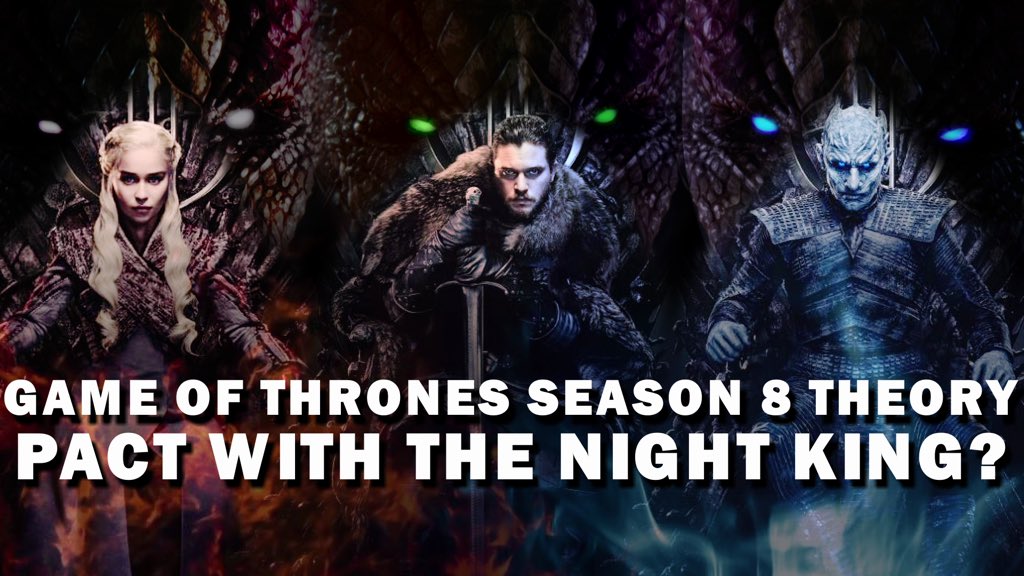 IAmMarkusGraves's tweet photo. Game Of Thrones Season 8 is almost here! Could Dany and Jon...make a pact with The Night King?!? I explain how this could be possible here: https://t.co/qsGJxbV7mS #GameOfThrones @GameOfThrones https://t.co/U5hgeMMkJy