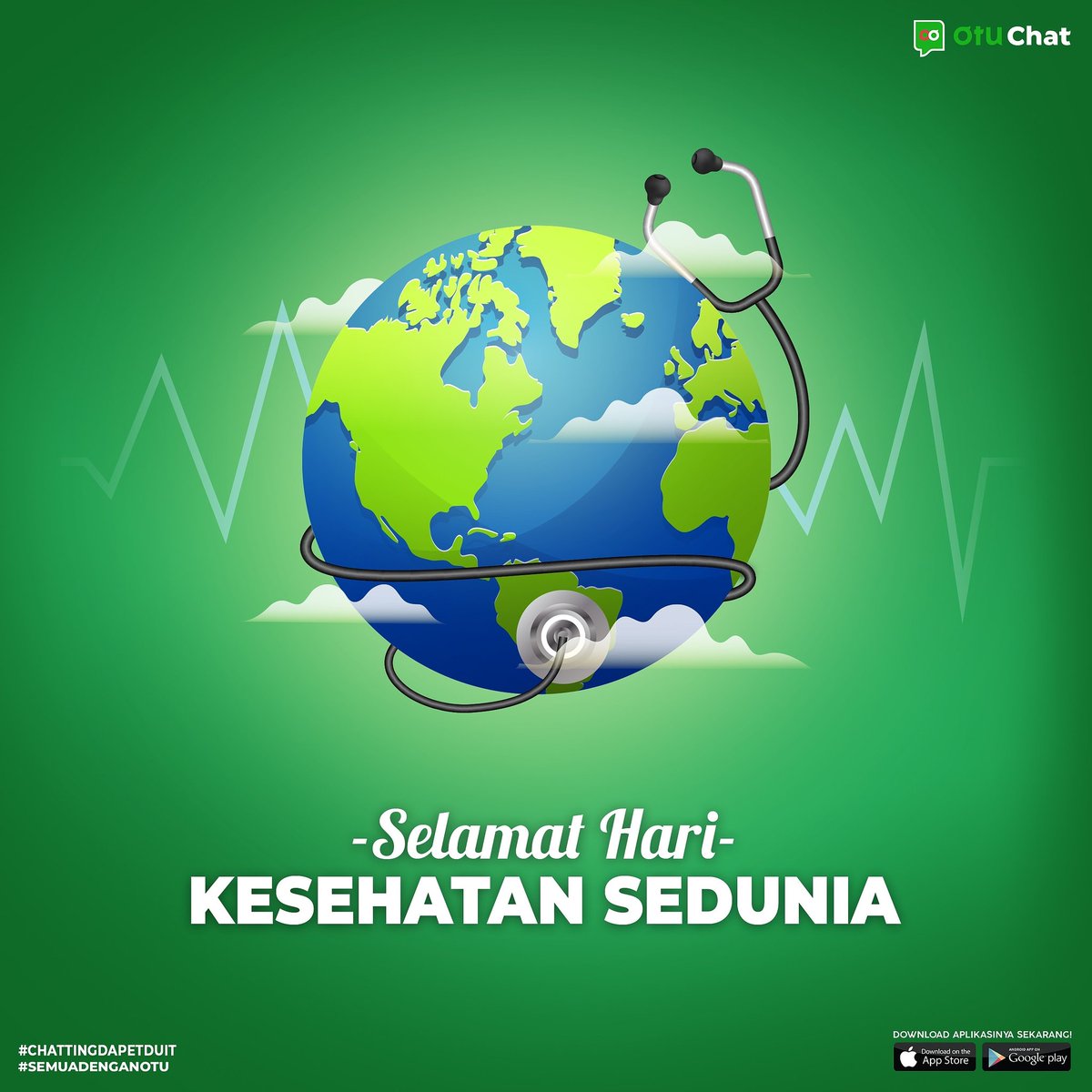 eklanku's tweet photo. Mari kita jaga kesehatan kita dengan mengatur gaya hidup, pola makan, dan rajin berolah raga! Sehat Itu mahal, kalau bukan kita siapa lagi yang akan menjaganya?

Selamat Hari Kesehatan Sedunia!

#Eklanku
#SemuaDenganOTU
#ChattingDapetDuit
#HariKesehatanSedunia
#WorldHealthDay https://t.co/Q8ieEaaK7z