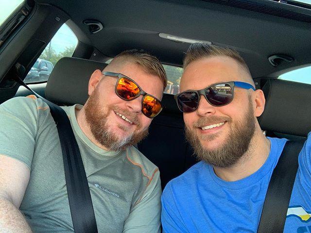 n3tnut's tweet photo. Fresh ✂️✂️ with my boo @vikingwes86. Thanks again @davefink_barber - always on point. 🙌 #haircuts #selfie #gay #boyfriends #freshhaircut #beard #gaybear https://t.co/SEk2vqrdXu https://t.co/DBjDyfaS5C