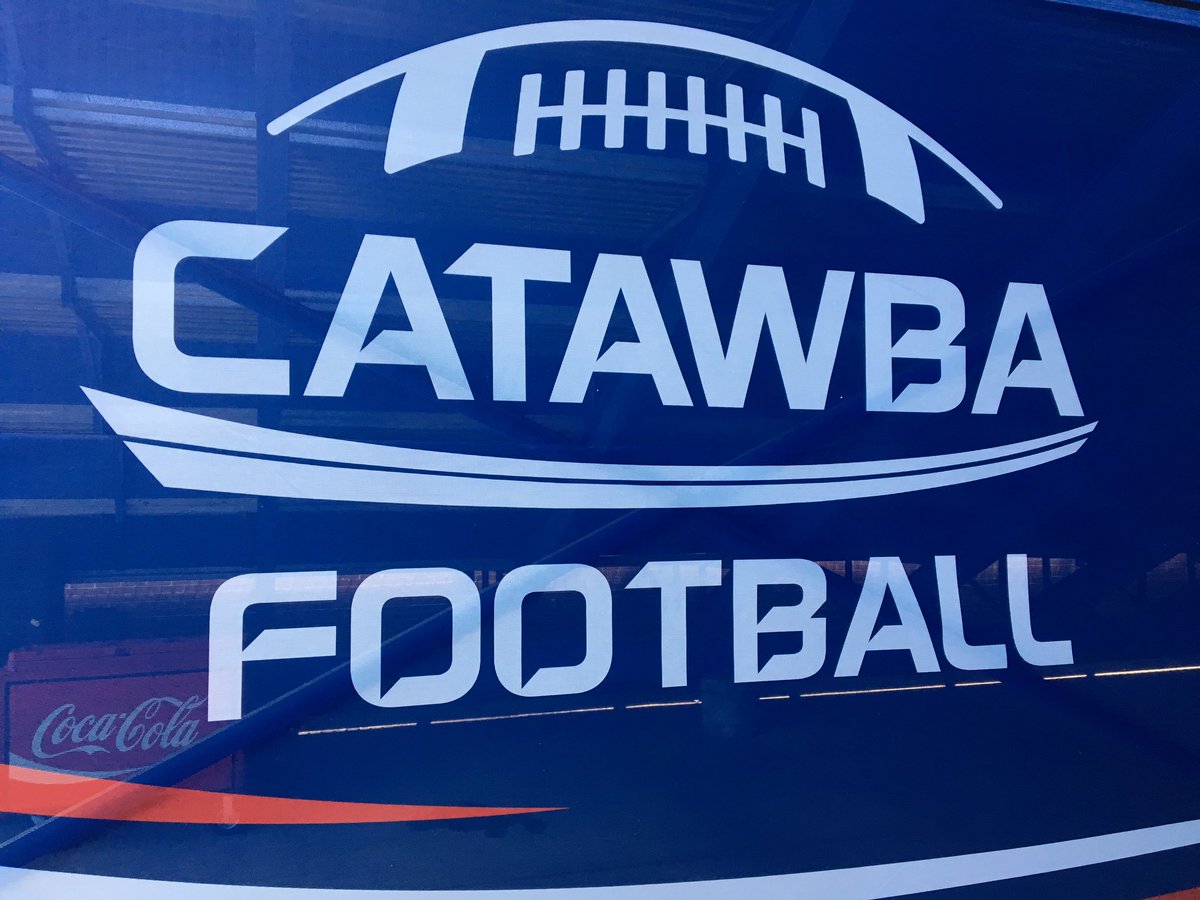 Coach_Weycker's tweet image. Exciting day for Catawba Football. Outstanding morning of competition between the offense and defense in the annual Blue/White. Additionally it was great to see and meet with many of the incoming class of players and their families. #IMPACTBLUE