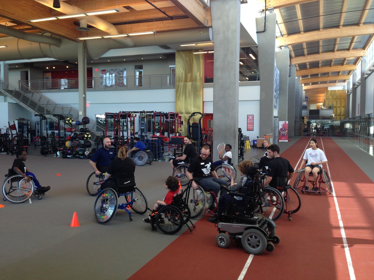 Checked out Winsport's NEW wheelchair sport program being led by two former alum - Jackson Sinclair &amp; Ryan Van Keulen. SO Proud. I'm also pleased to say that I remain undefeated after 20 years in the "I'm the greatest athlete at MRU" now with wheelchair tennis added to the list