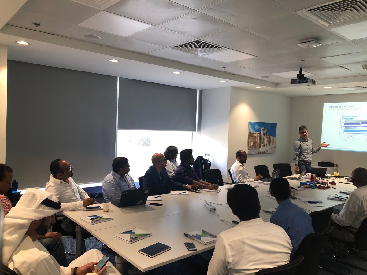 VPhilipose's tweet photo. It’s full-house for #TAMCustomerRoundtable in Dubai. ⁦@VMwareTAM⁩ customers getting to hear what’s coming with ⁦@vRealizeOps⁩ 7.5 and beyond ⁦@vitman75⁩ ⁦@VMware_ME⁩ ⁦@lukasbotha⁩ ⁦⁩ https://t.co/19pOVv7T6V
